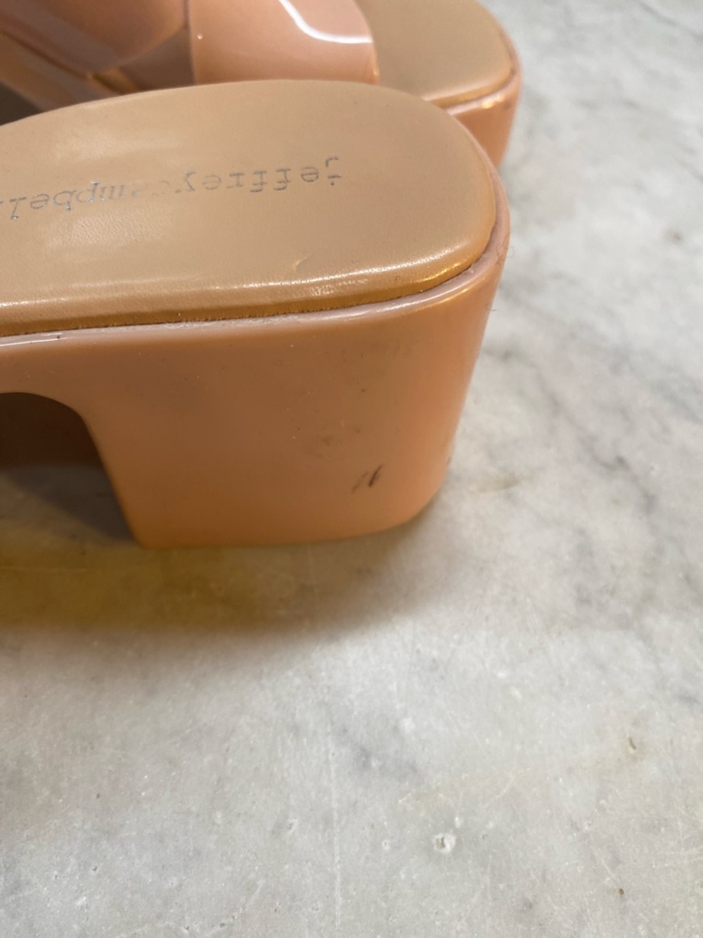 Jeffrey Campbell Bubblegum block heel sandal. - Picture 6 of 7